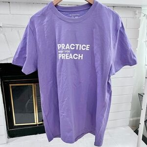 Practice What You Preach Printed Logo Giordano Shirt
